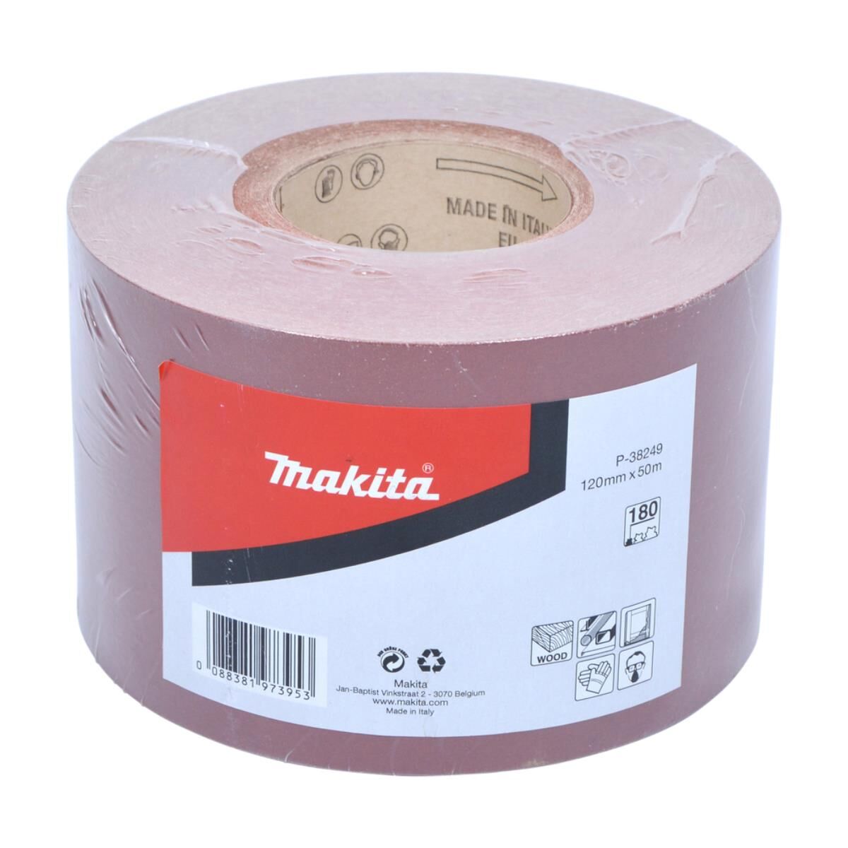 Makita Schleifpapier-Rolle, 120 mm x 50 m, K180 120 MM X 50 M • K180
