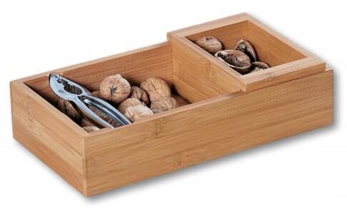 KESPER Schale Bambus FSC mit Nussknacker 30x16x7,5cm