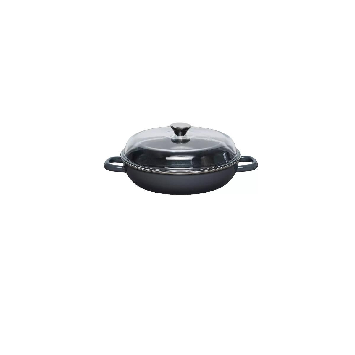 Riess Schmorpfanne mit Glasdeckel 28cm DARK GREY