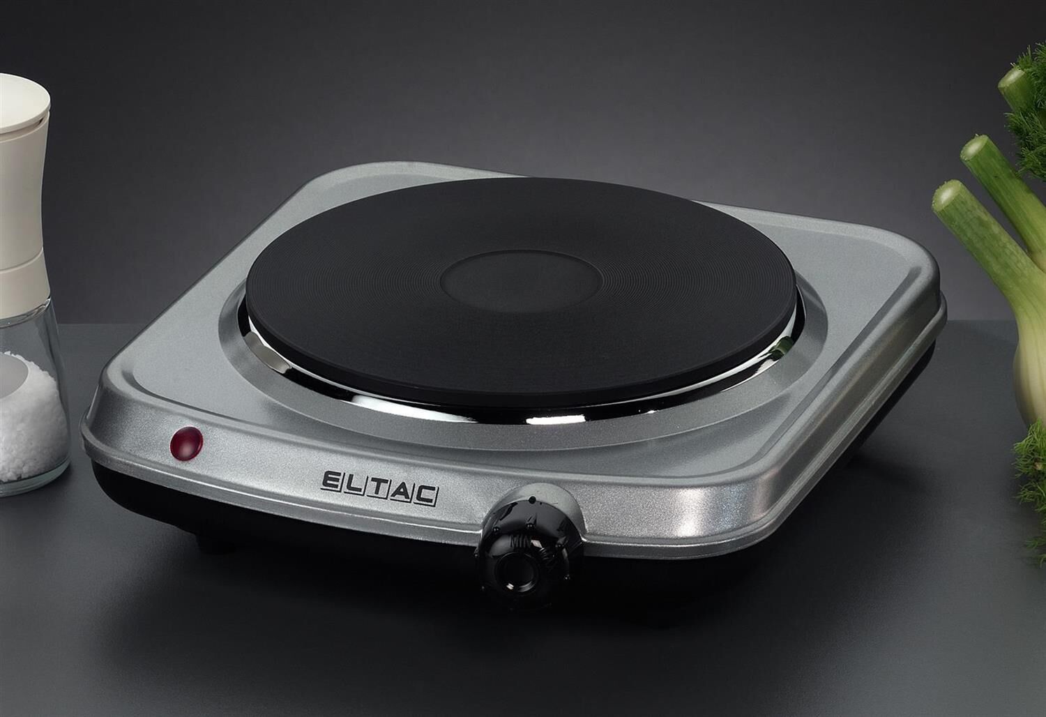 ELTAC Kochplatte EK 18 1500 Watt silber-metallic