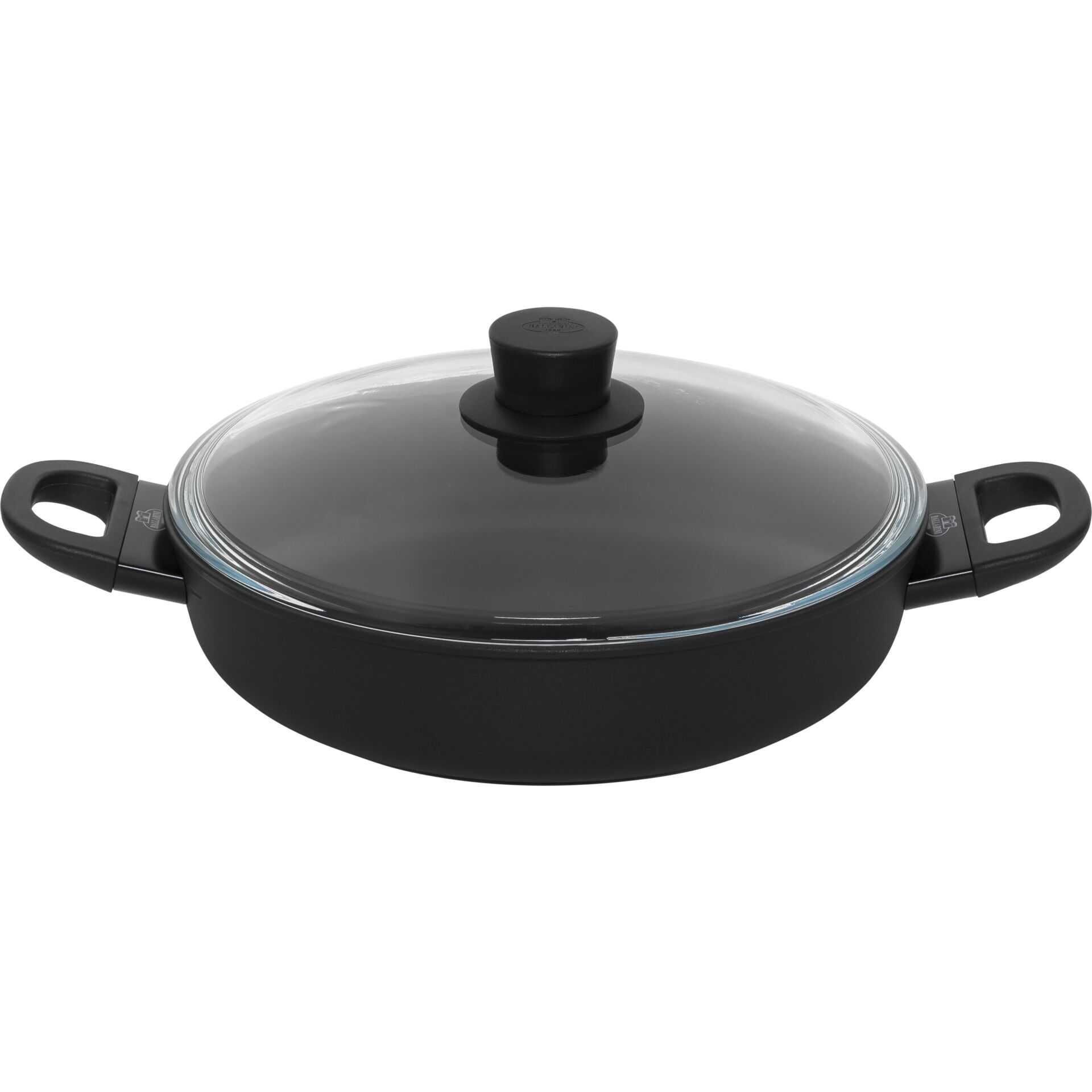 BALLARINI Servierpfanne mit Glassdeckel, 28 cm | rund | PTFE