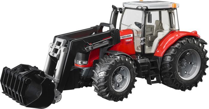 Bruder, Massey Ferguson 7624 mit Frontlader, 44,5x17,5x19,8 cm, 3047