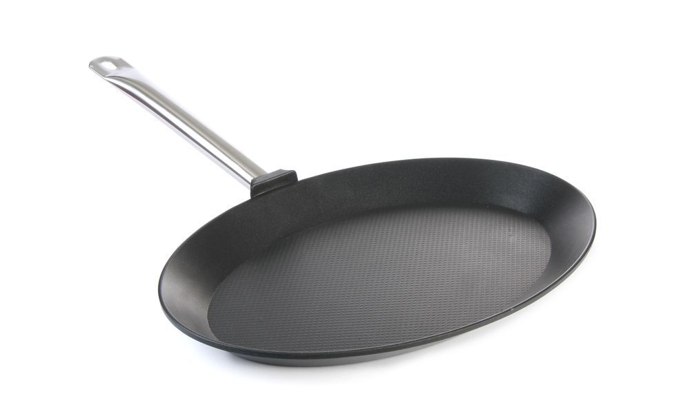 HENDI Fischpfanne - oval Titanium Professional, 400x275x(H)35mm