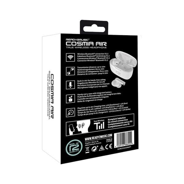 ready2music Cosmia Air True-Wireless In-Ear Kopfhörer mit Bluetooth und Freisprechfunktion