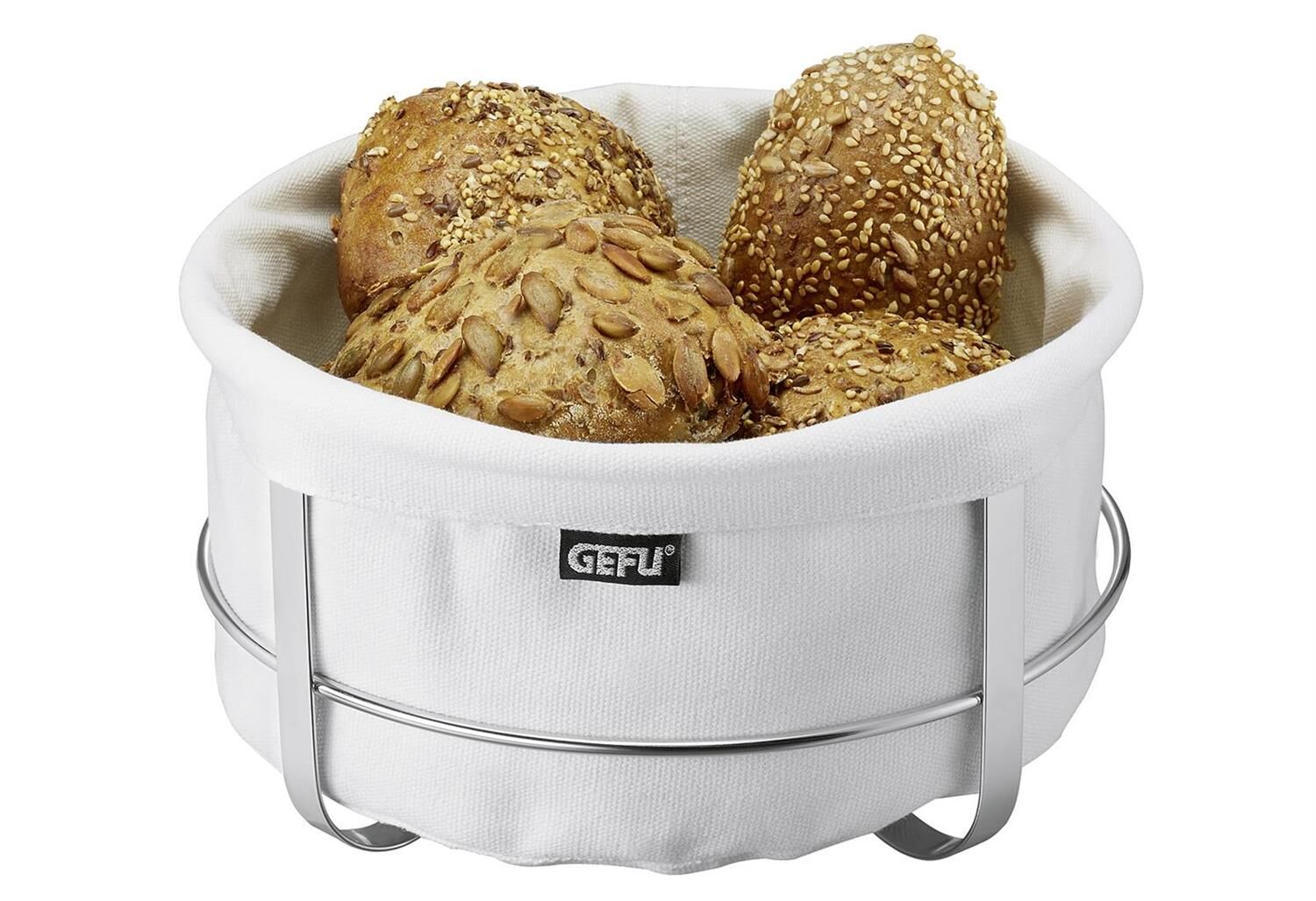 GEFU Brotkorb BRUNCH, rund, weiß