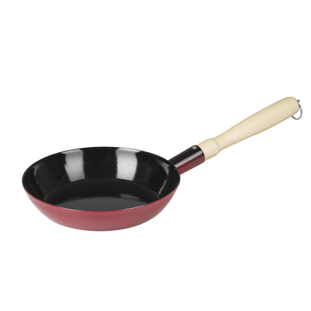 RIESS Holzknechtpfanne Ø20cm rot Emaille