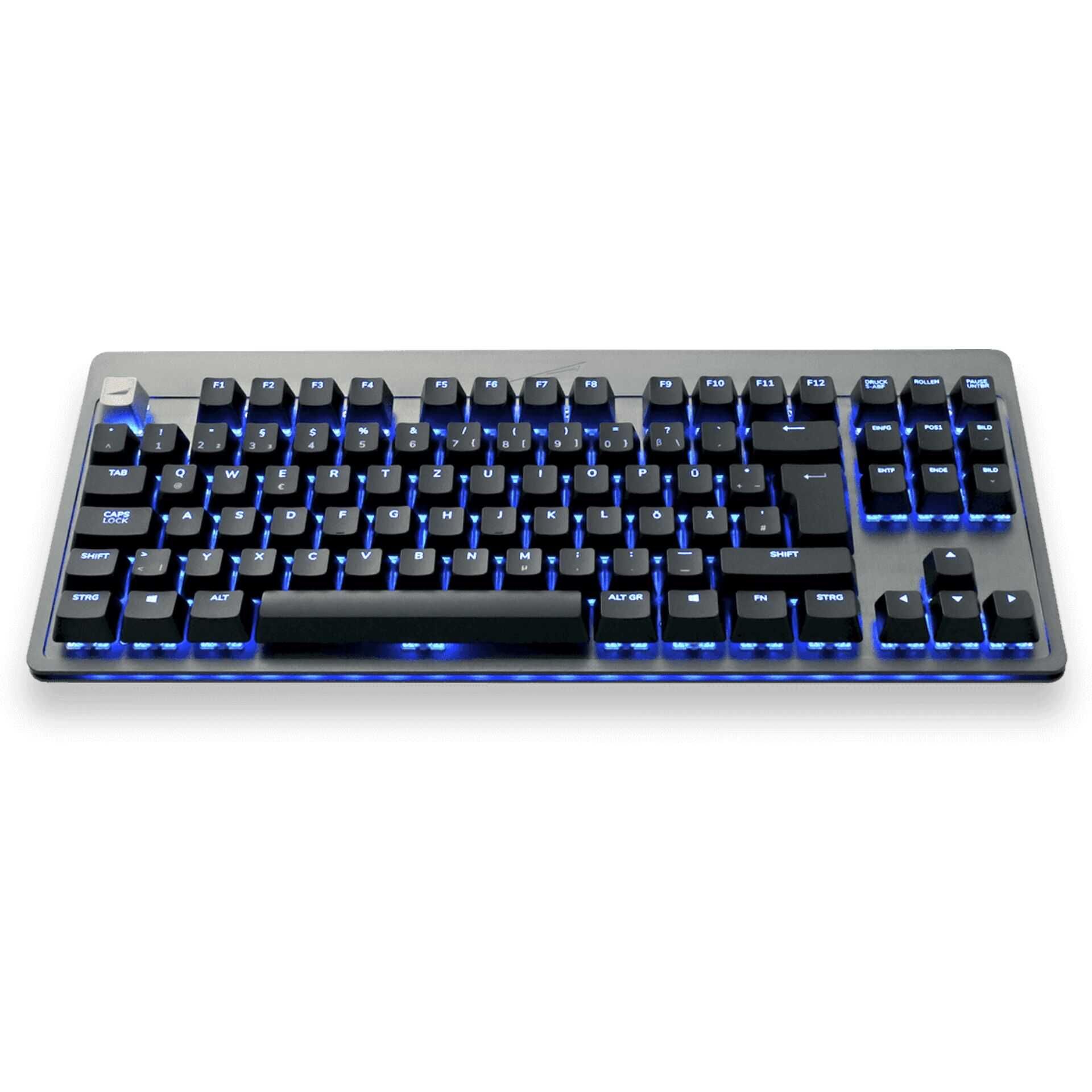 Mountain Everest Core - Tastatur - mit media dock - Hintergrundbeleuchtung - USB-C - QWERTZ