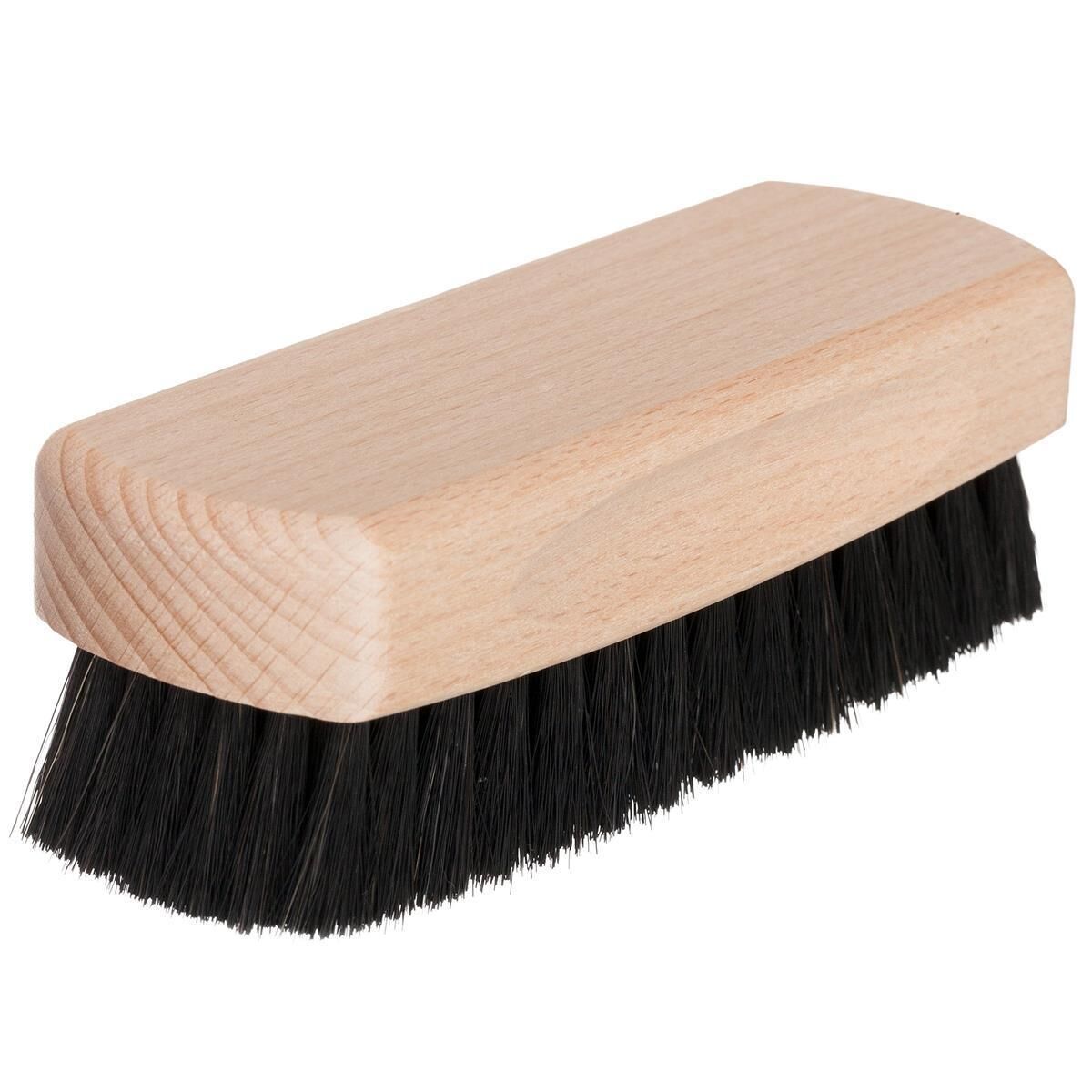 Redecker Schuh-Glanzbürste 12cm schw. Rosshaar