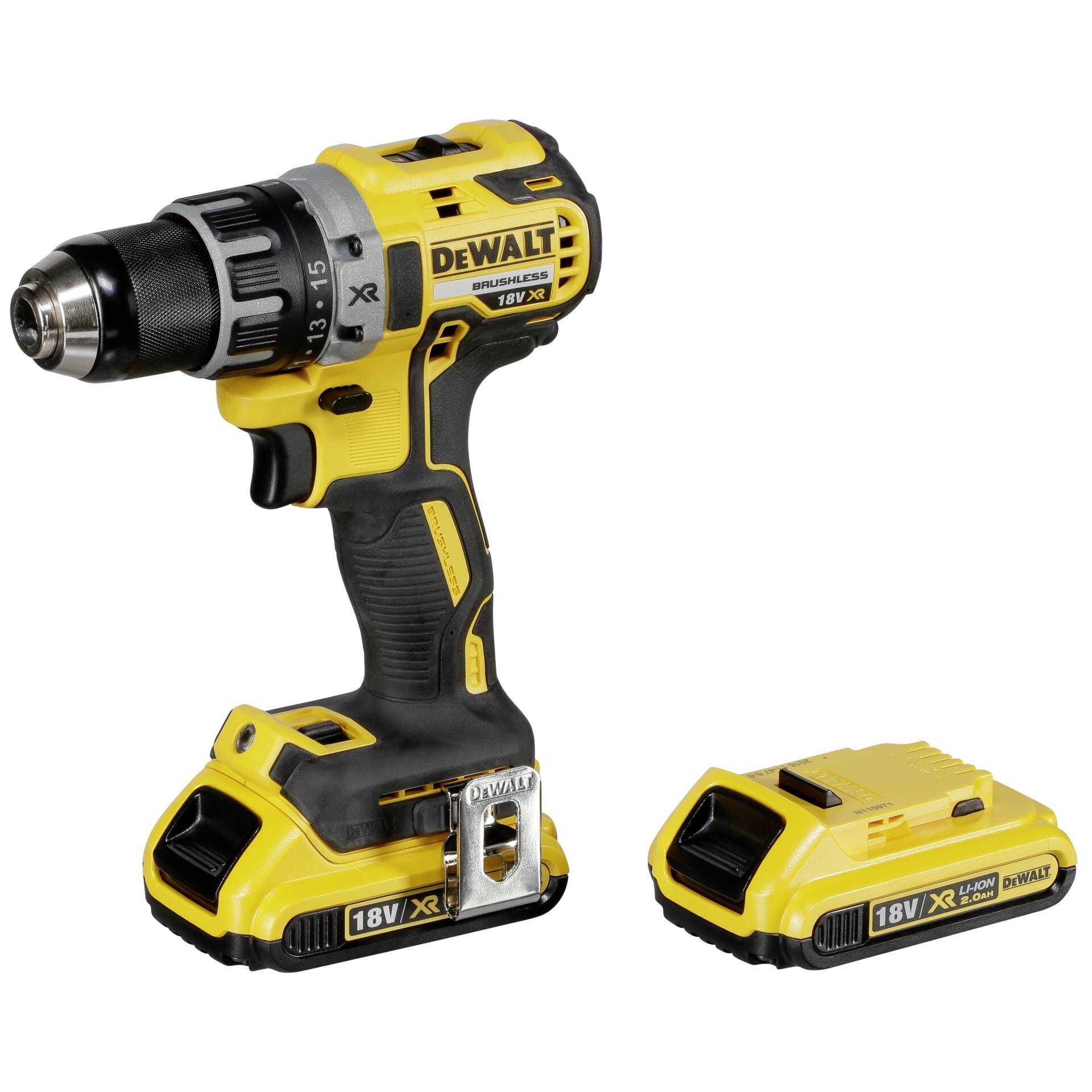 DeWALT DCD791D2-QW - Bohrer/Schrauber - schnurlos - 2 Geschwindigkeiten - Bohrfutterschlüssel 13 mm - 70 N·m