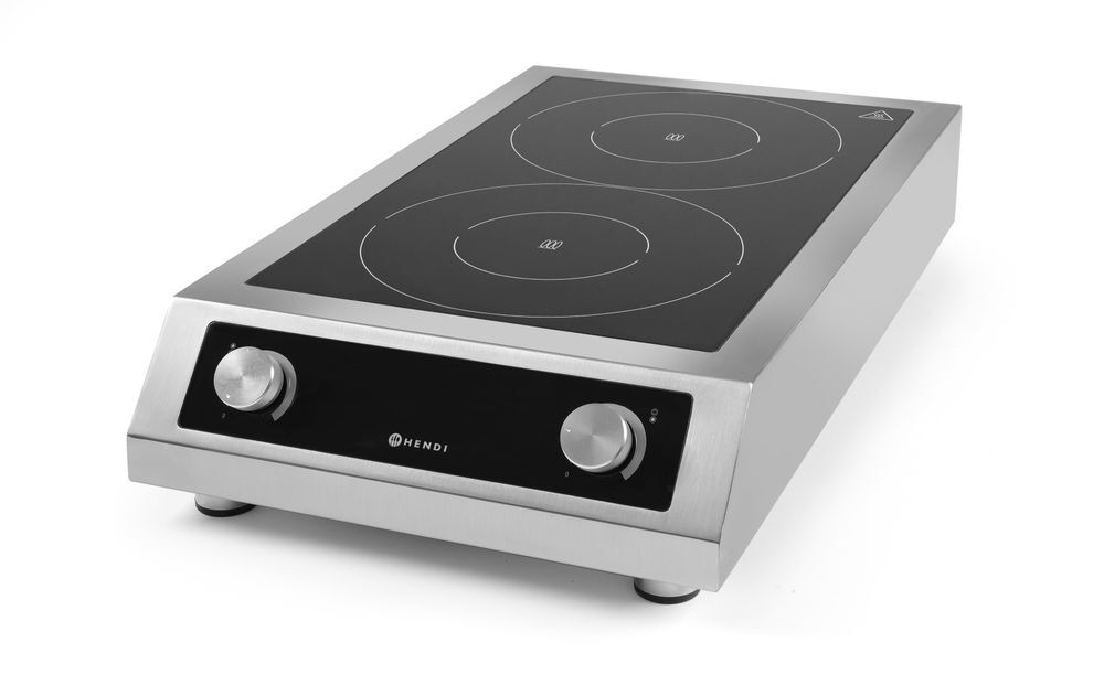 HENDI Induktionskocher Modell 7000, Profi Line, 400V/7000W, 405x700x(H)145mm