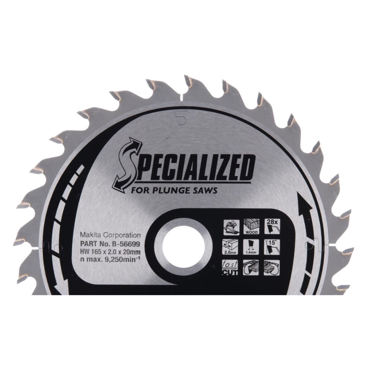 Makita Sägeblatt für Tauchsägen 165 x 20 mm • 28 Zähne