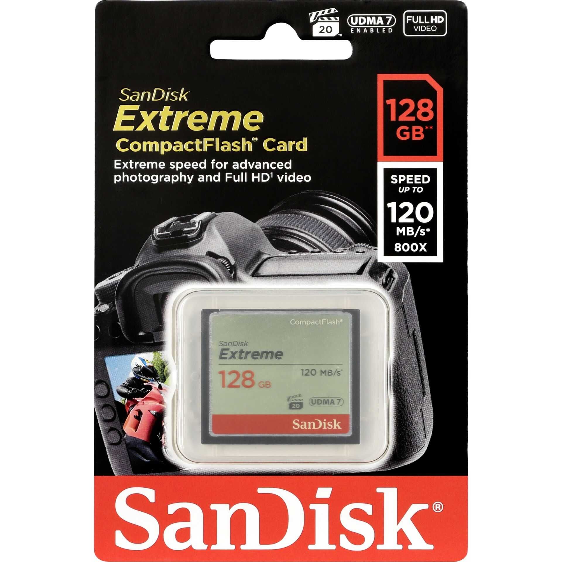 SanDisk Extreme - Flash-Speicherkarte - 128 GB - 567x - CompactFlash