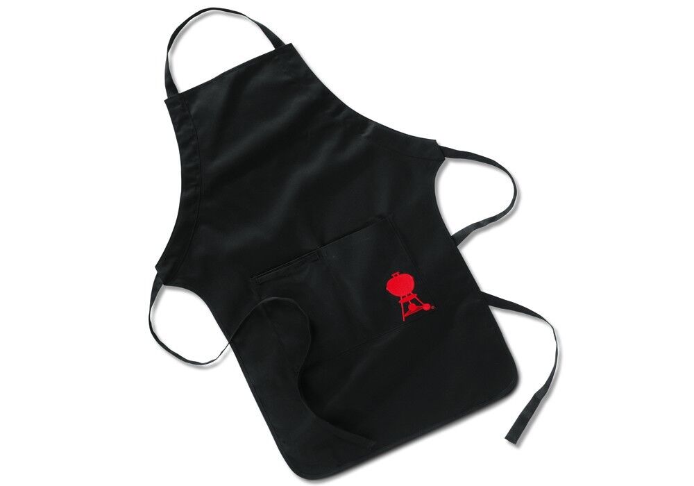 Weber Grillschürze, schwarz mit rotem Kugelgrill
