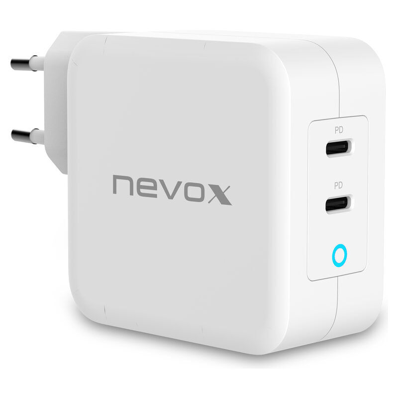Nevox Netzteil Dual USB-C 100W, ws (weiß)