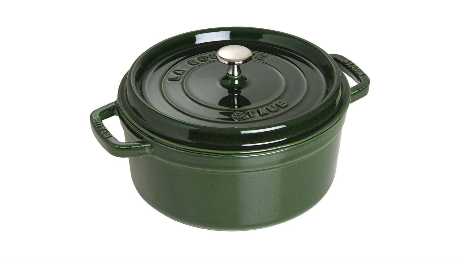 Staub Cocotte rund Basilikumgrün 24 cm 40509-356-0