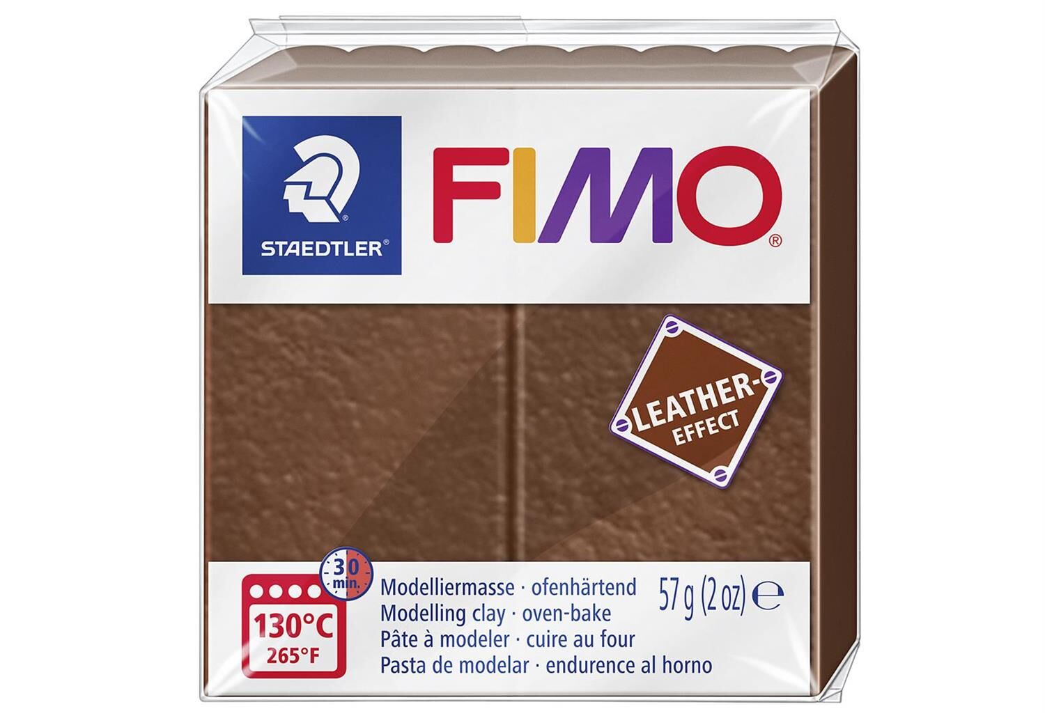 STAEDTLER Modelliermasse Fimo Leder effect nuss