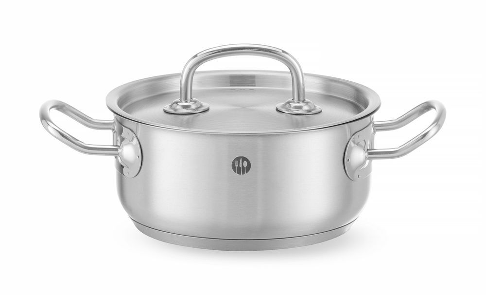 HENDI Bratentopf - mit Deckel, Kitchen Line, 7,3L, ⌀280x(H)120mm