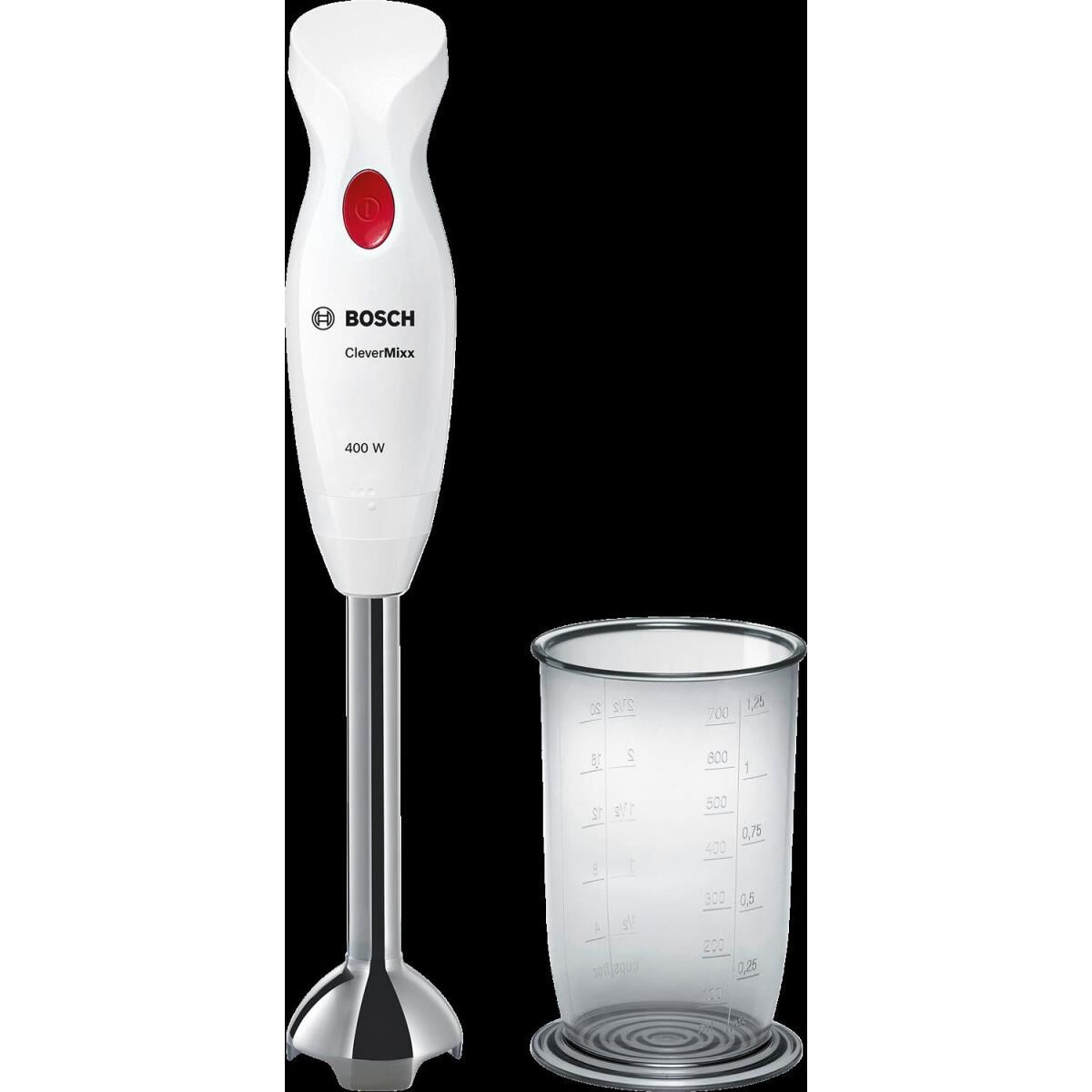 Bosch Stabmixer, CleverMixx, 400 W, Weiß, , MSM24100
