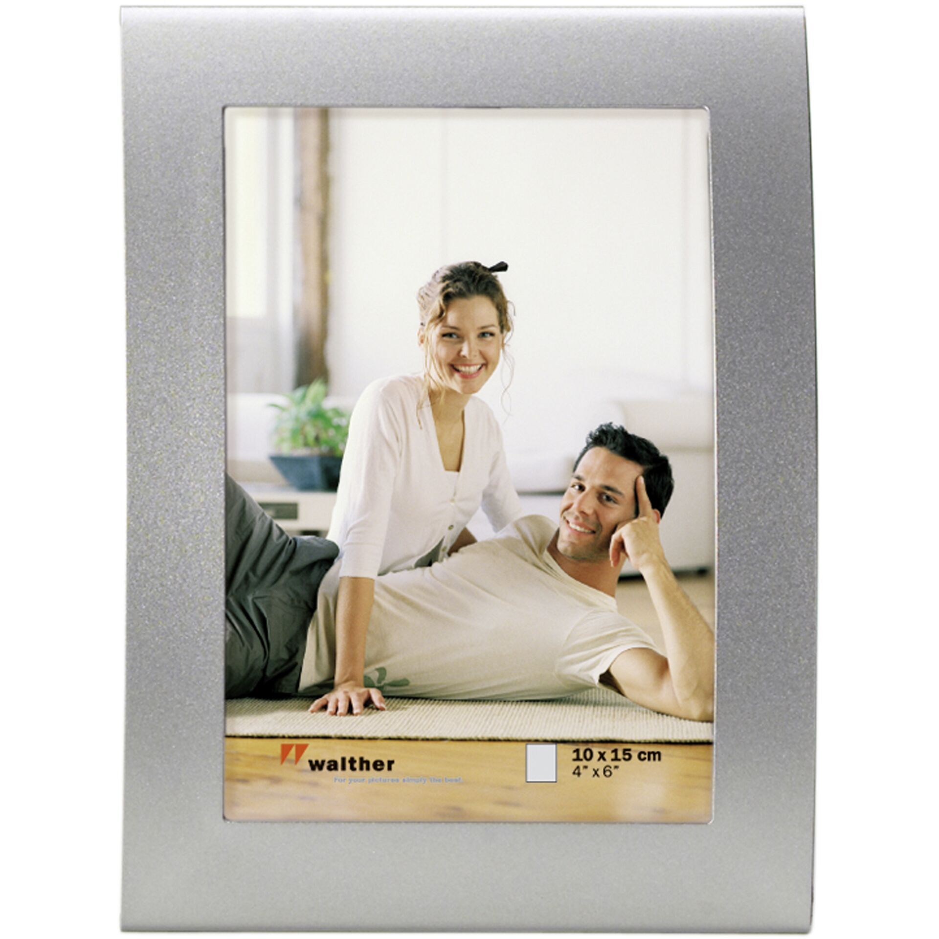 Walther  Basixx  TP silber 10x15 Metall Portrait gebogen   TP015S