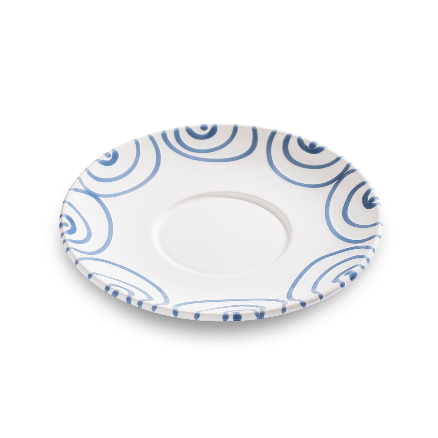 Gmundner Keramik Blaugeflammt, Unterteller Teetasse Maxima (Ø18cm)