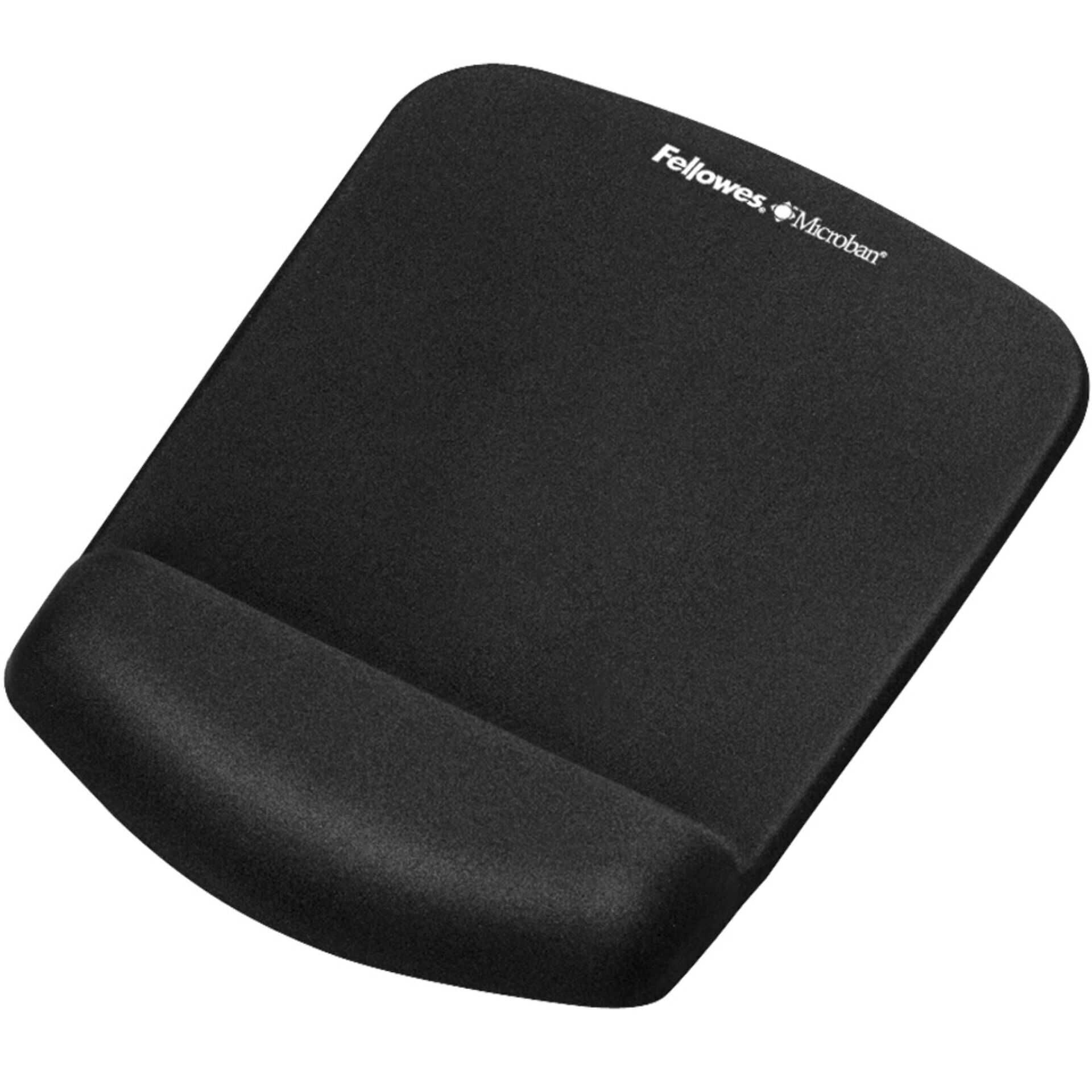 Fellowes PlushTouch - Mauspad mit Handgelenkpolsterkissen - Schwarz