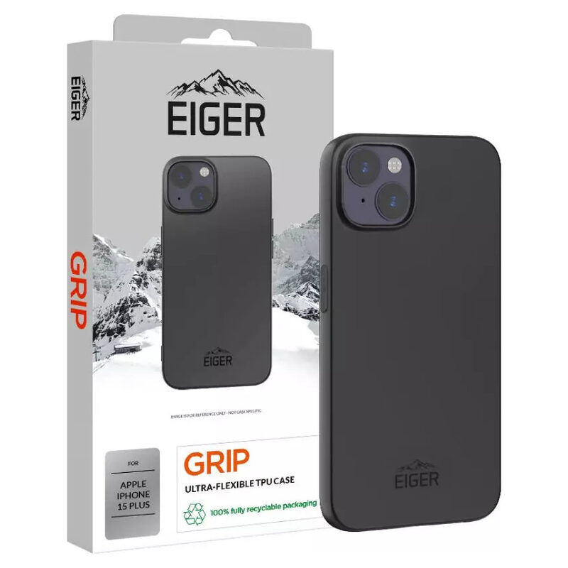 Eiger Grip Case iPhone 15 Plus sw (schwarz)