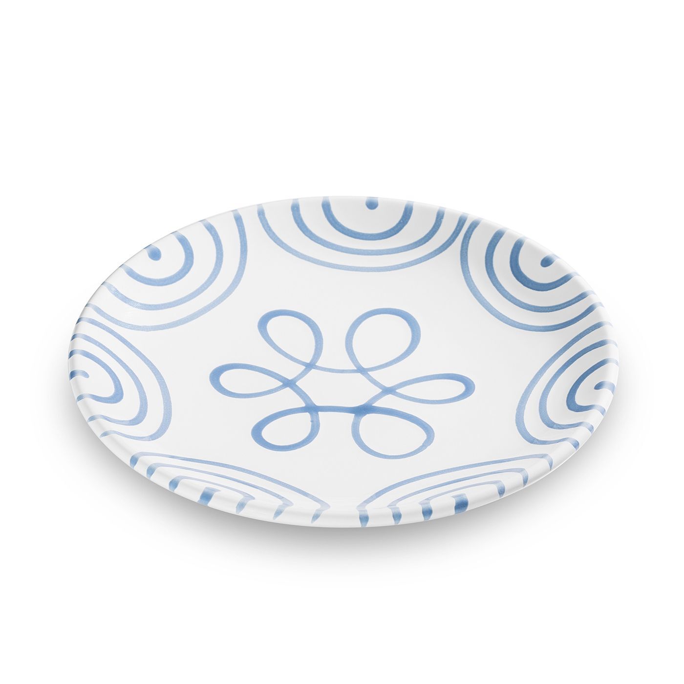 Gmundner Keramik Blaugeflammt, Dessertteller Cup (Ø 20cm)