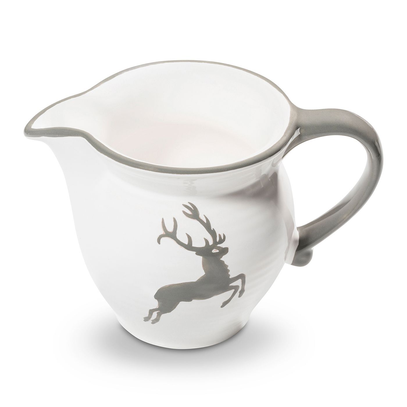 Gmundner Keramik Grauer Hirsch, Milchgießer Cup 0,3 Liter