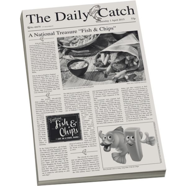 APS Snackholder Wachspapier, Dekor: Zeitung