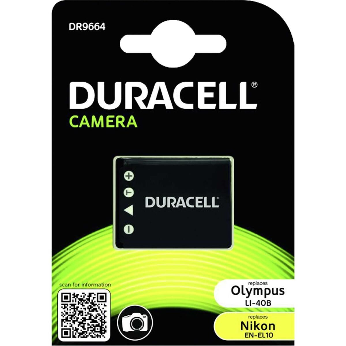 Duracell - Batterie - Li-Ion - 0.63 Ah - Schwarz - für Olympus C-25, C-540, C-560, C-570, X-825, X-830, X-865, X-905; µ[MJU:] 720; CAMEDIA D-630