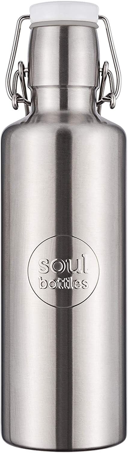 soulbottle steel 0,6 Liter grau
