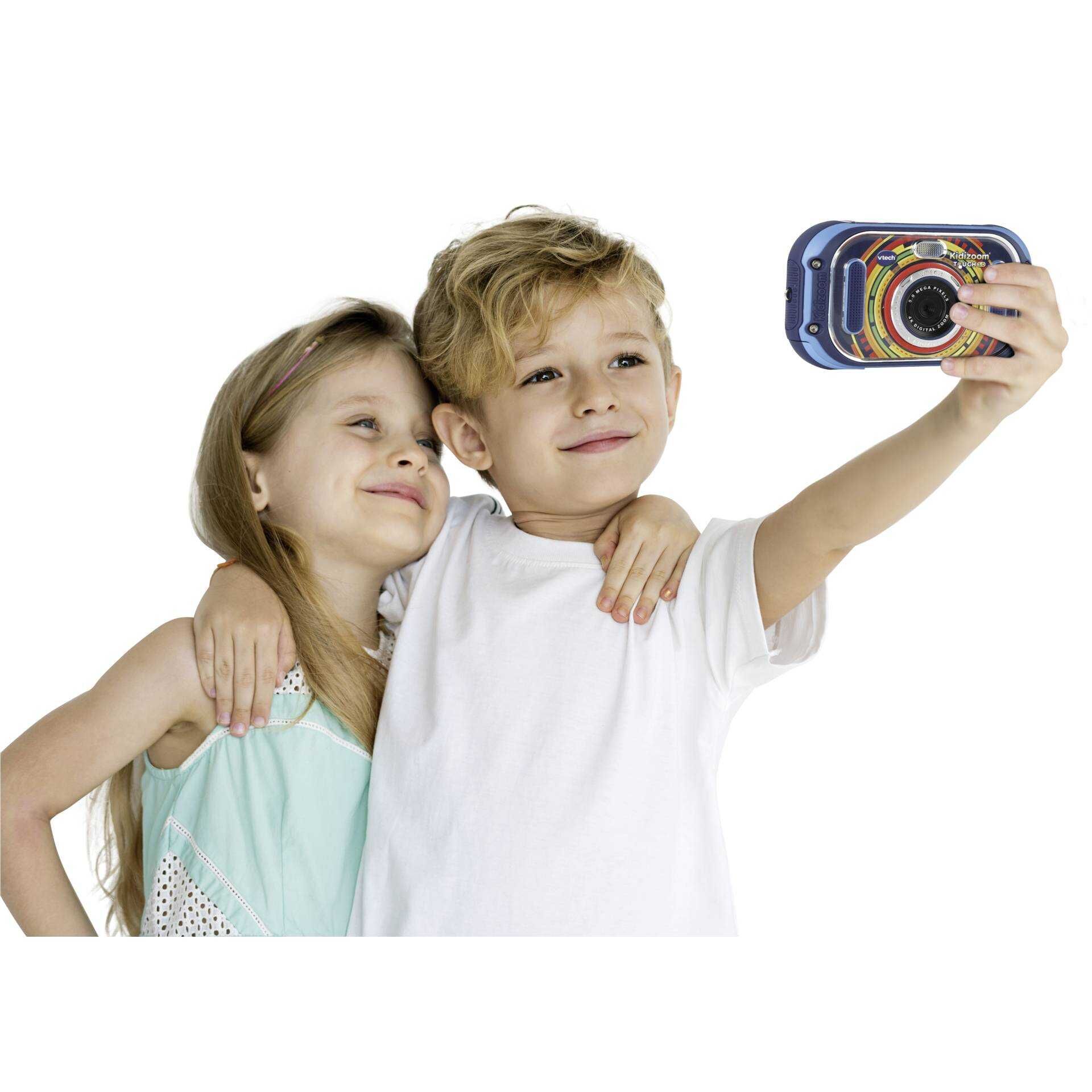 VTech Kidizoom Touch 5.0 - Digitalkamera - Kompaktkamera mit digitale Wiedergabe / Sprachaufnahme - 5.0 MPix - Blau