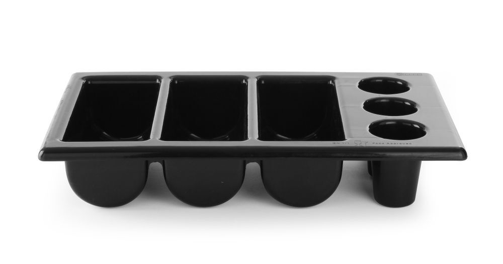 HENDI Besteckbehälter, Schwarz, 530x325x(H)105mm