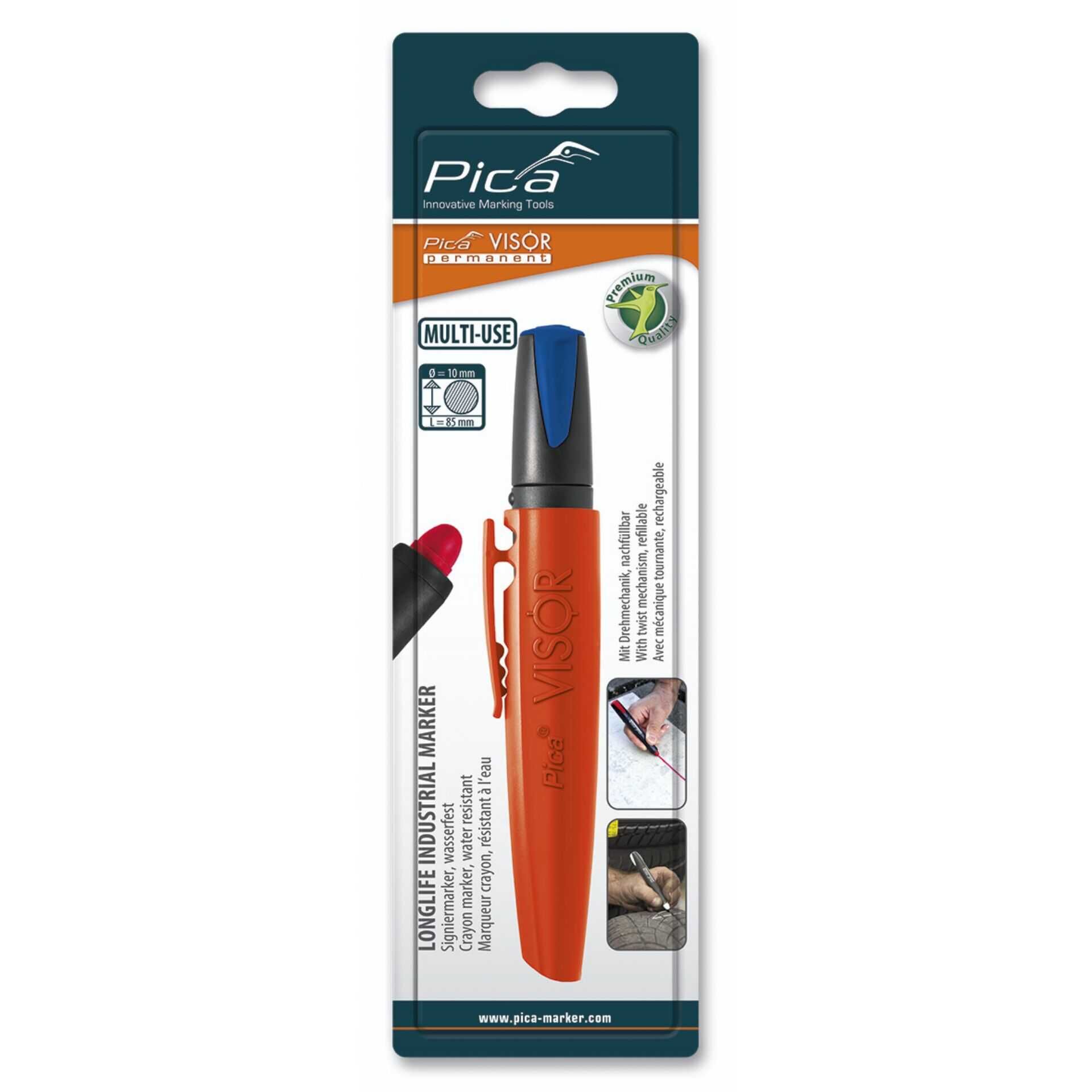 Pica VISOR permanent Marker blau / SB