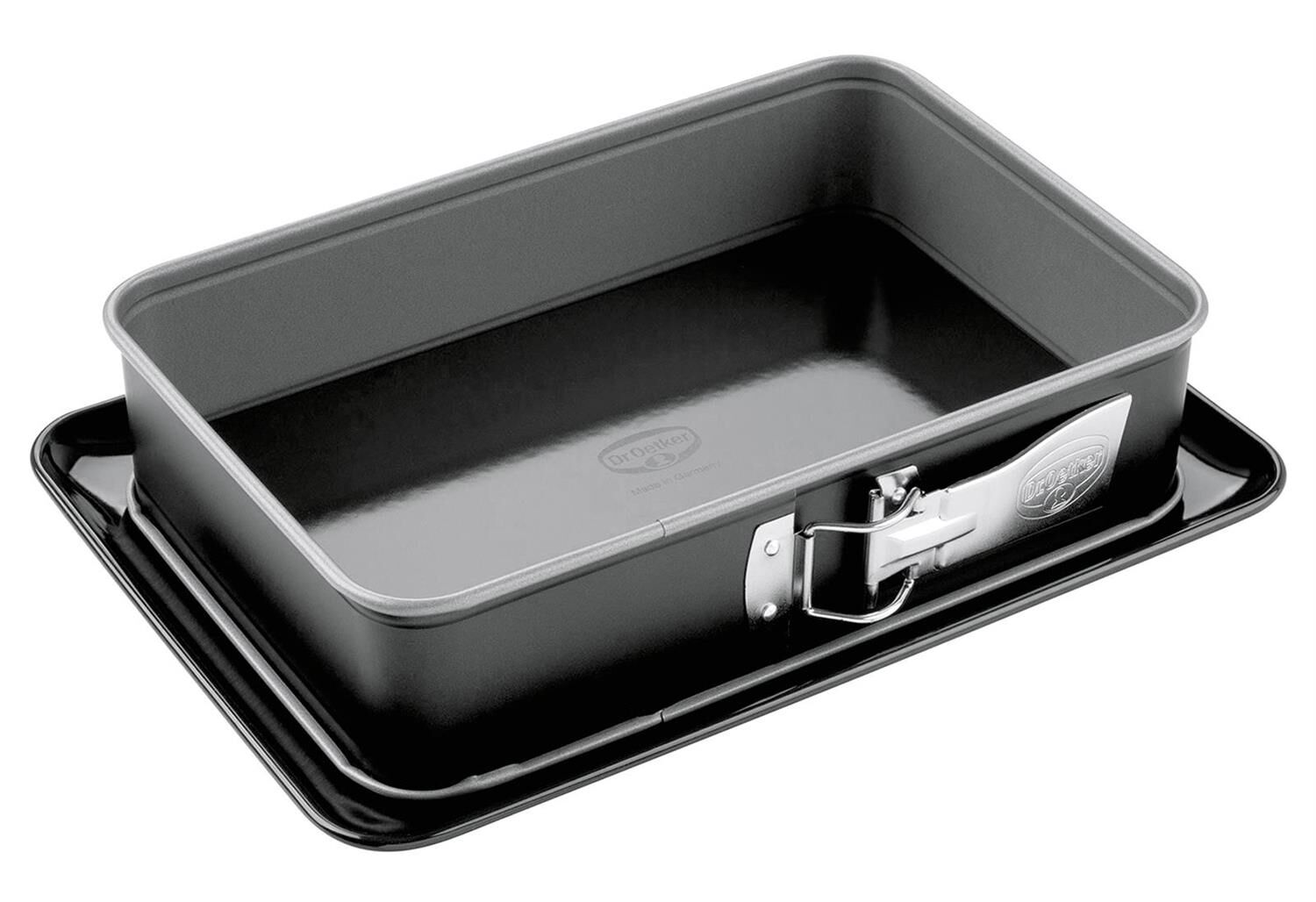 Dr. Oetker Rechteck-Springform Back-Idee mit Emailboden 28x18x7 cm
