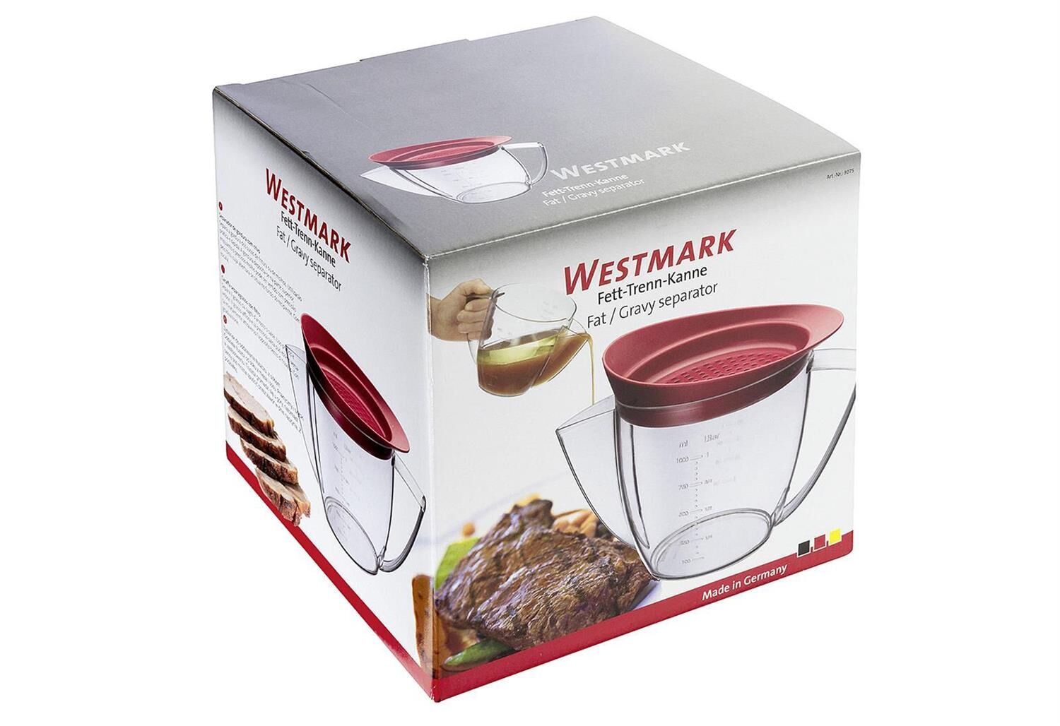 WESTMARK Fett-Trennkanne mit Sieb Kunststoff 1 Liter