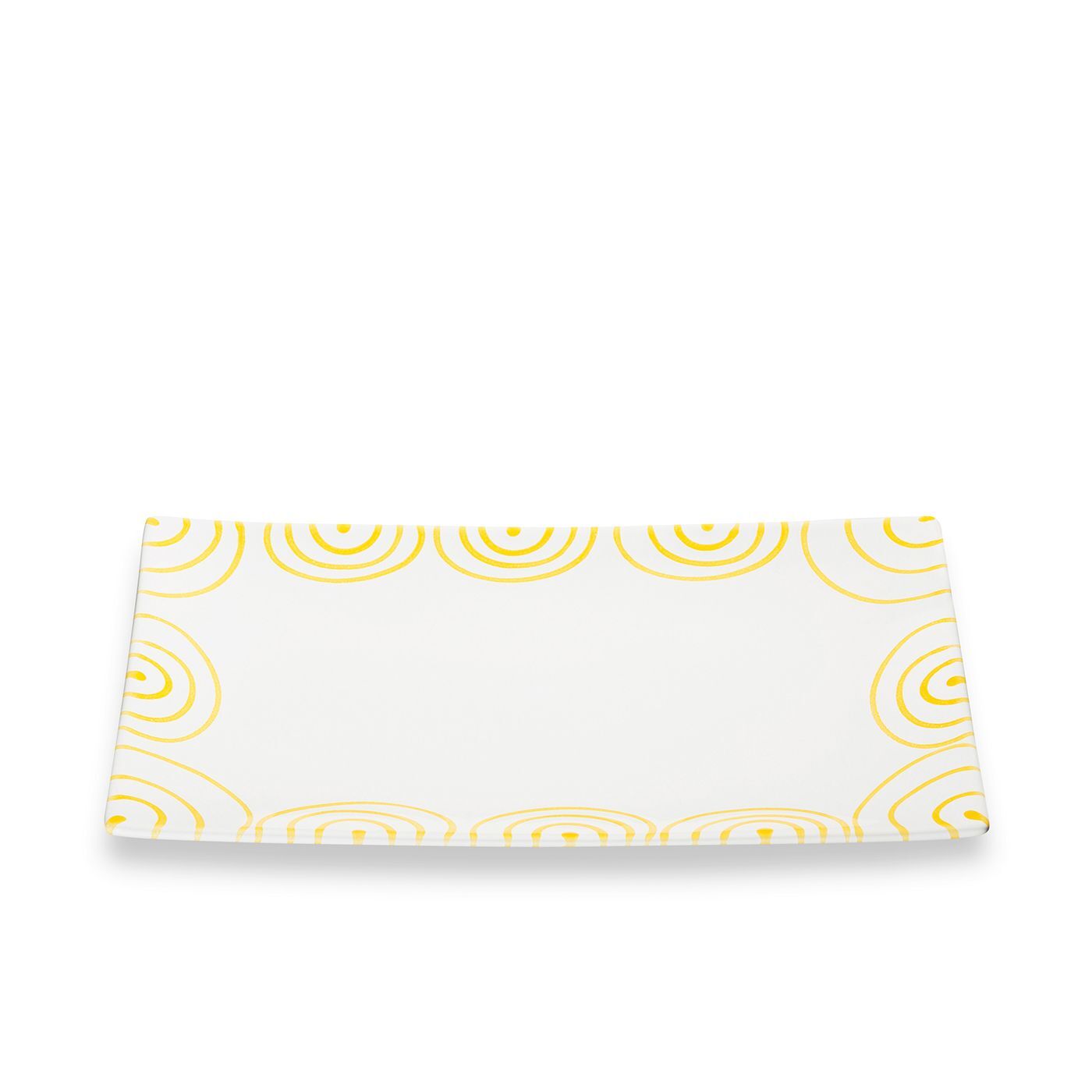 Gmundner Keramik Gelbgeflammt, Platte rechteckig (30x20cm)