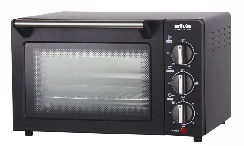 SILVA HOMELINE Minibackofen 1200W 14 Liter. Temp. 62-230G 4St. Timer sw MB 1400