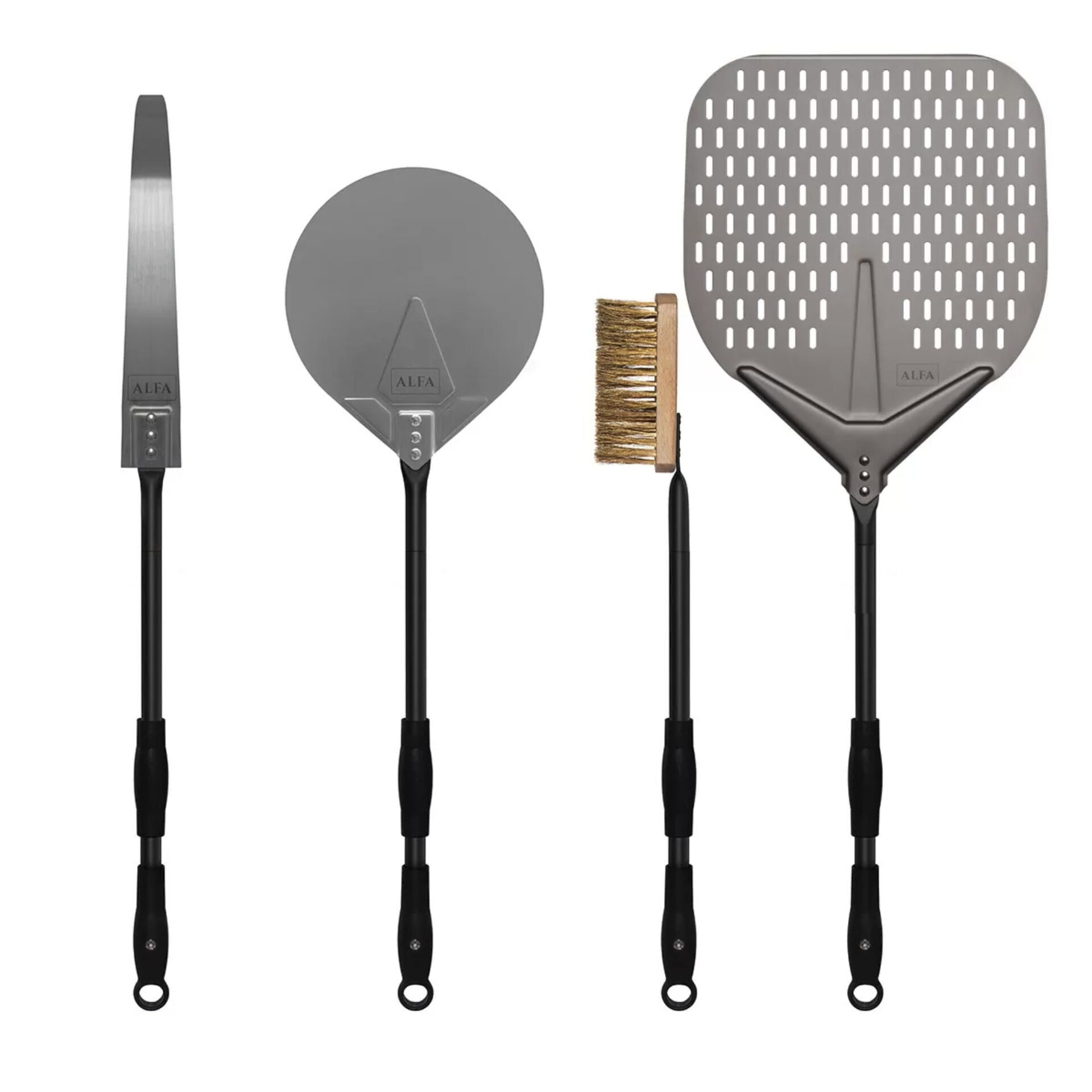 Alfa Forni Schaufel-Set Groß 4-teilig