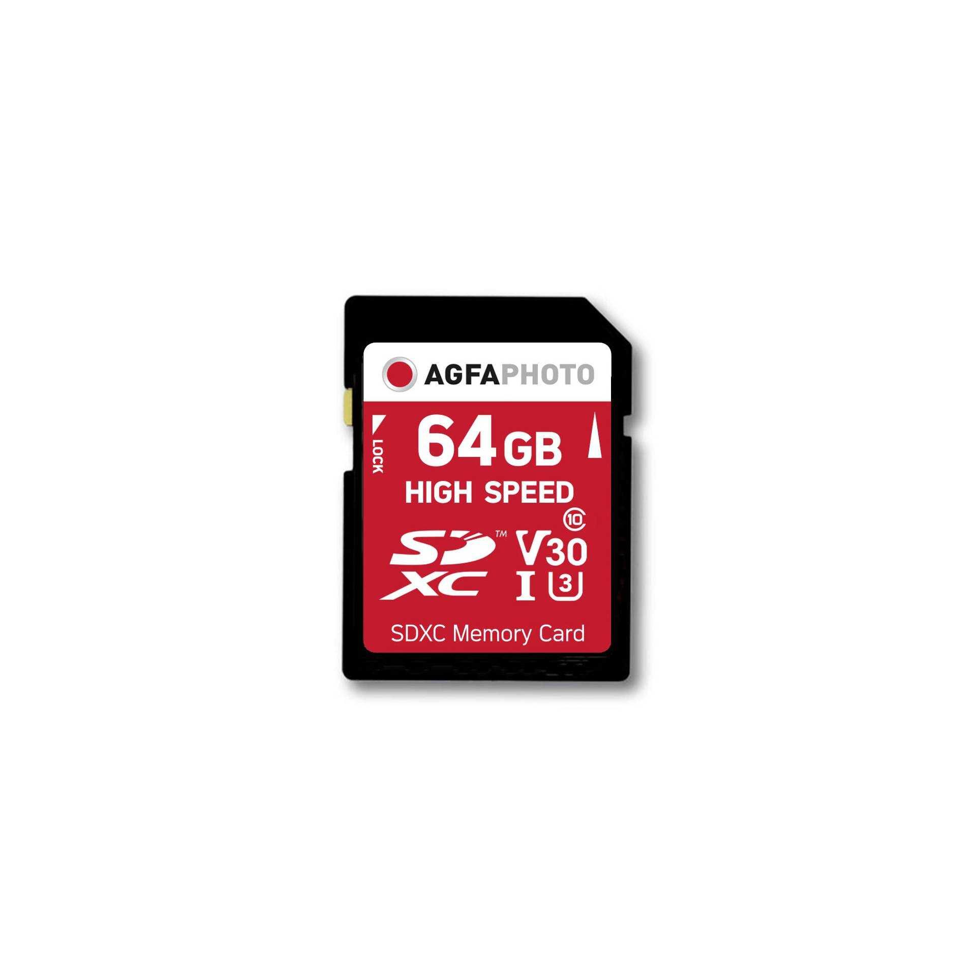 AgfaPhoto - Flash-Speicherkarte - 64 GB - Class 10 - SDXC UHS-I