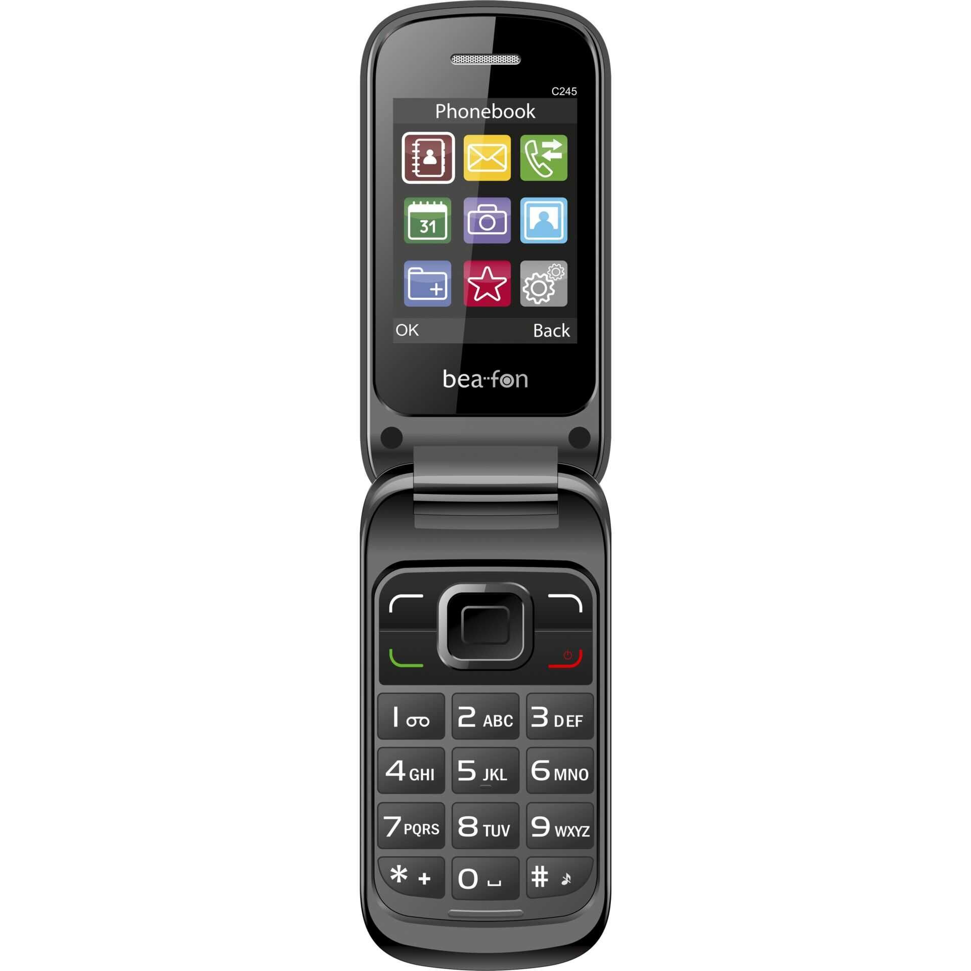 Bea-fon Classic Line C245 - Feature Phone - Dual-SIM - - microSD slot - LCD-Anzeige - 240 x 320 Pixel