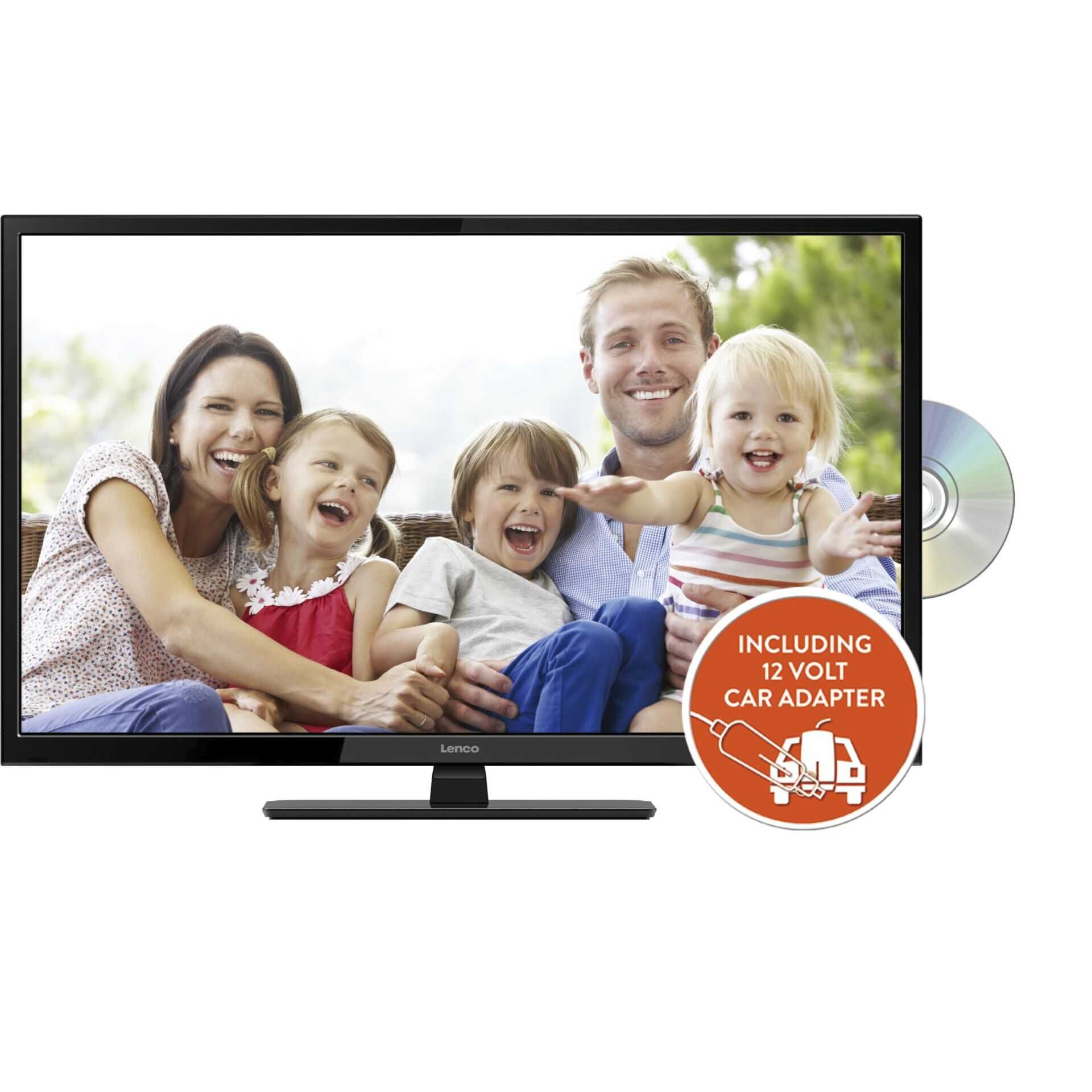 Lenco DVL-1962 - 48 cm (19") Diagonalklasse LCD-TV mit LED-Hintergrundbeleuchtung - mit integrierter DVD-Player - 720p 1366 x 768 - Schwarz