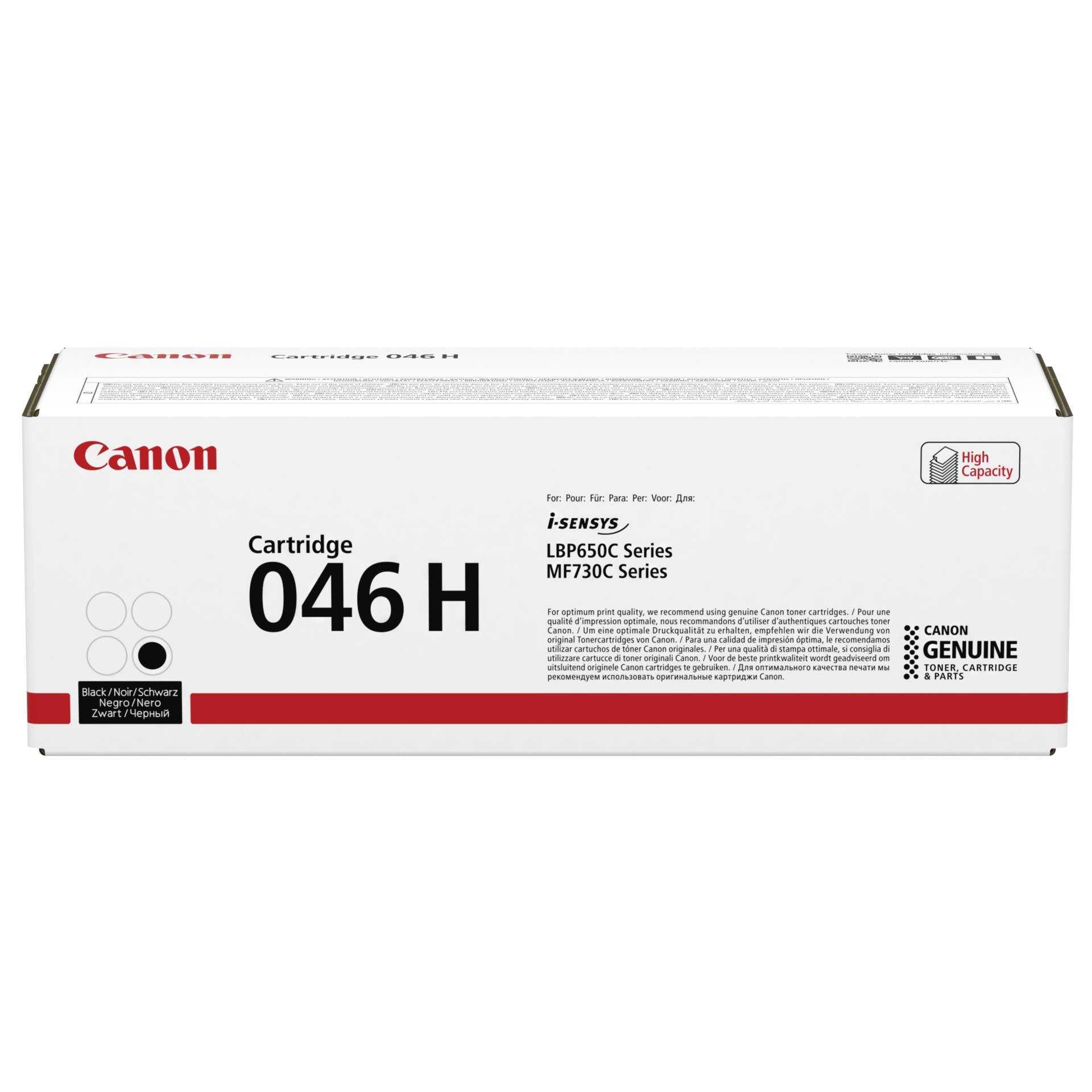 Canon 046 H - Mit hoher Kapazität - Schwarz - original - Tonerpatrone - für ImageCLASS LBP654, MF731, MF733, MF735; i-SENSYS LBP653, LBP654, MF732, MF734, MF735