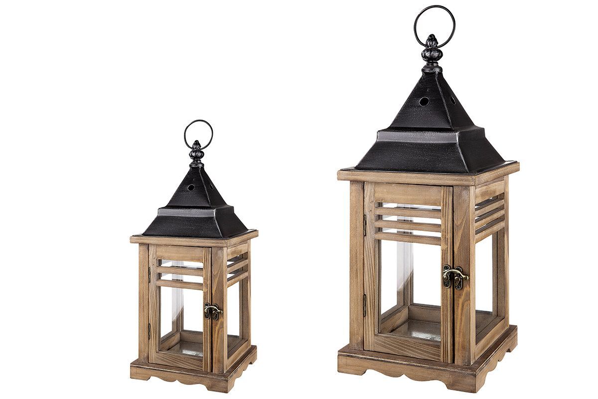 GILDE Holz Laterne  Listello