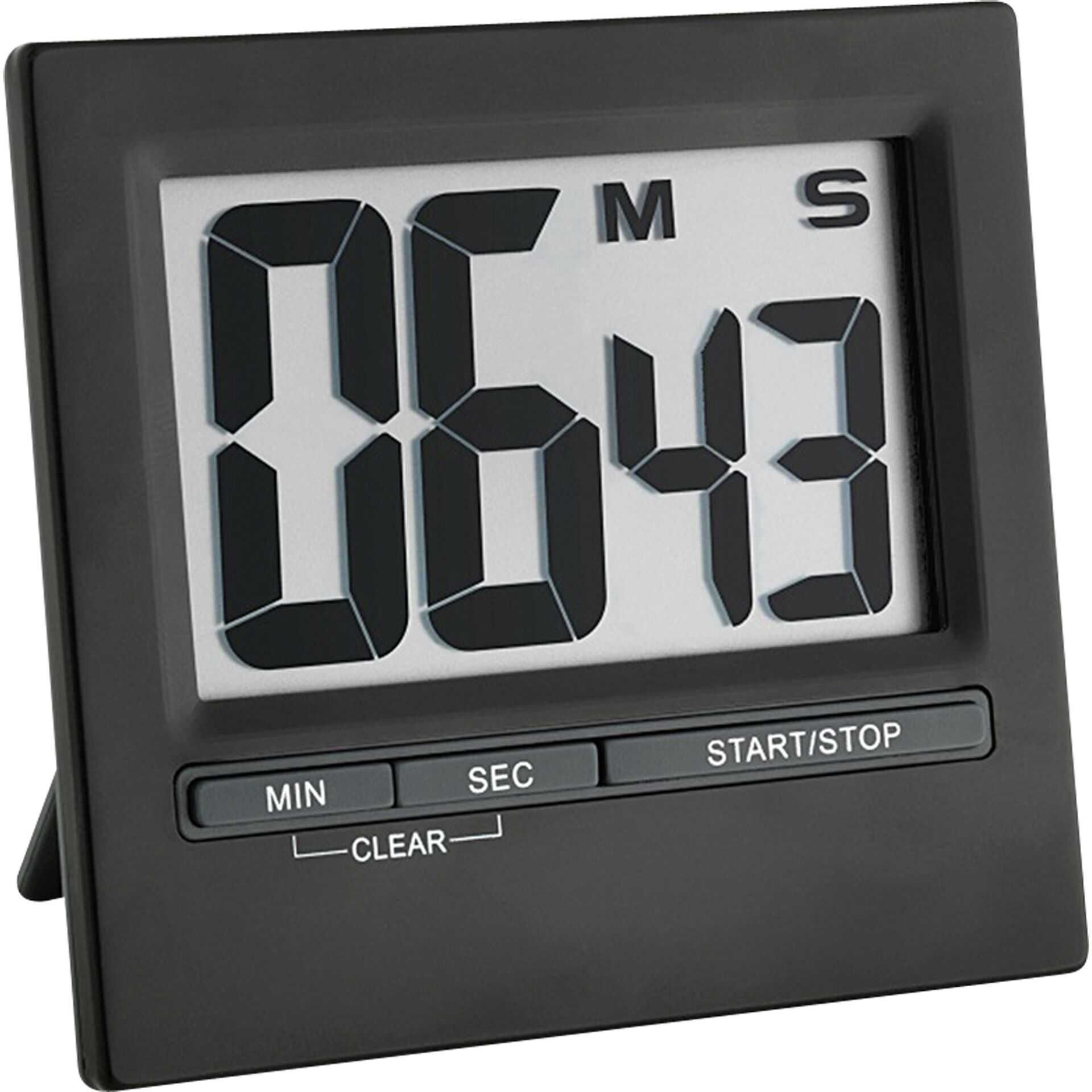 TFA - Stoppuhr - 8.4 cm x 1.6 cm - rechteckig - elektronisch - Schreibtisch, magnetische Befestigung