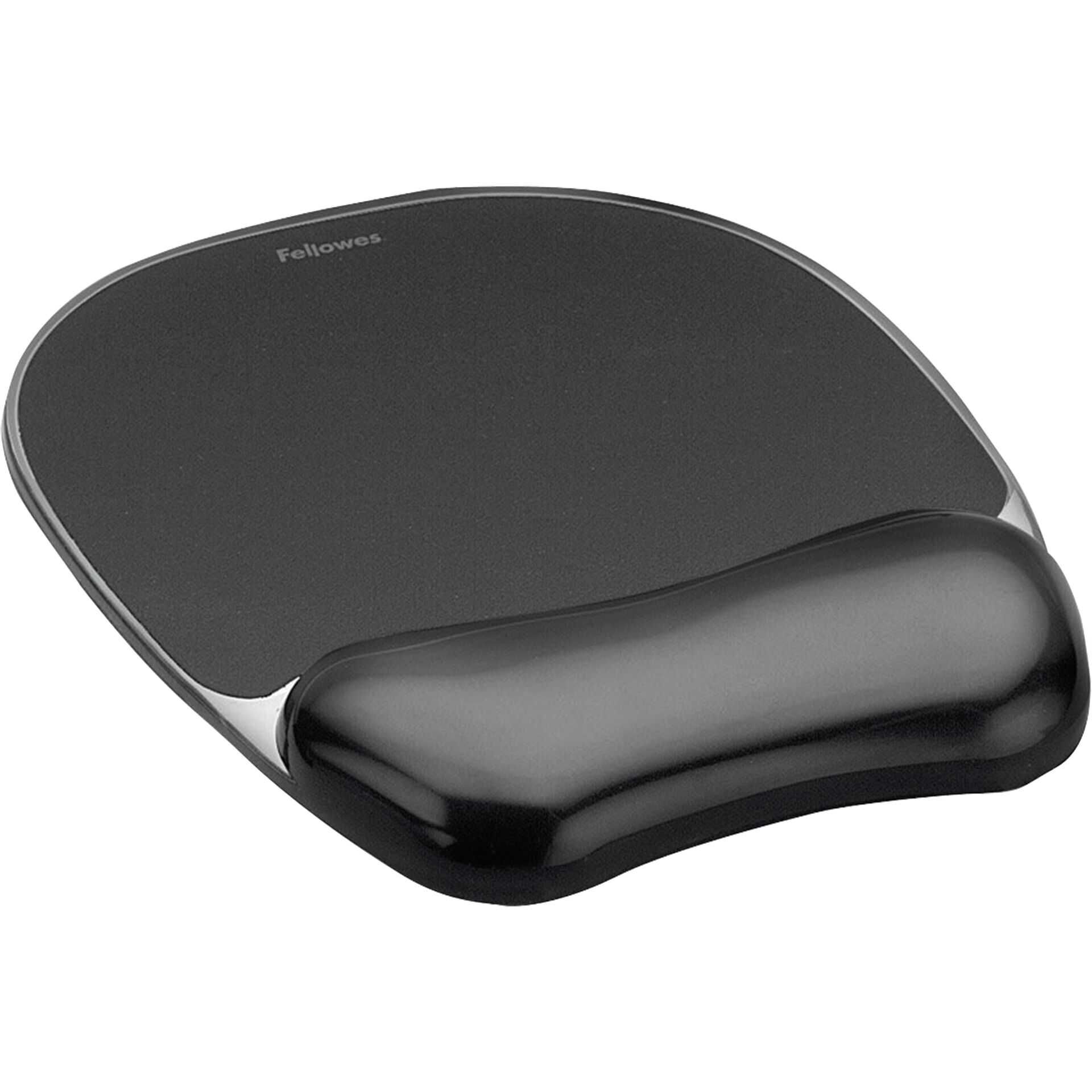 Fellowes Gel Crystals - Mauspad mit Handgelenkpolsterkissen - Schwarz
