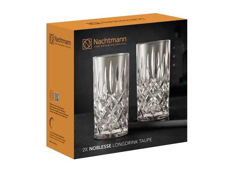 Nachtmann NOBLESSE Longdrink Gläser 2er Set Taupe