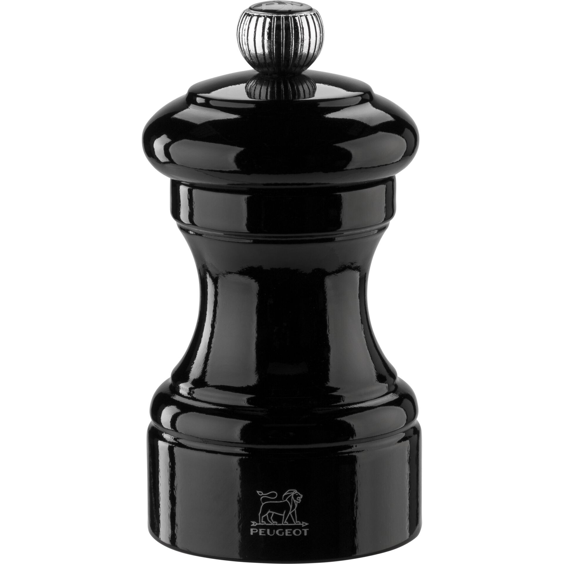 Peugeot Bistro Pfeffermühle 10 cm Schwarz lackiertes Holz