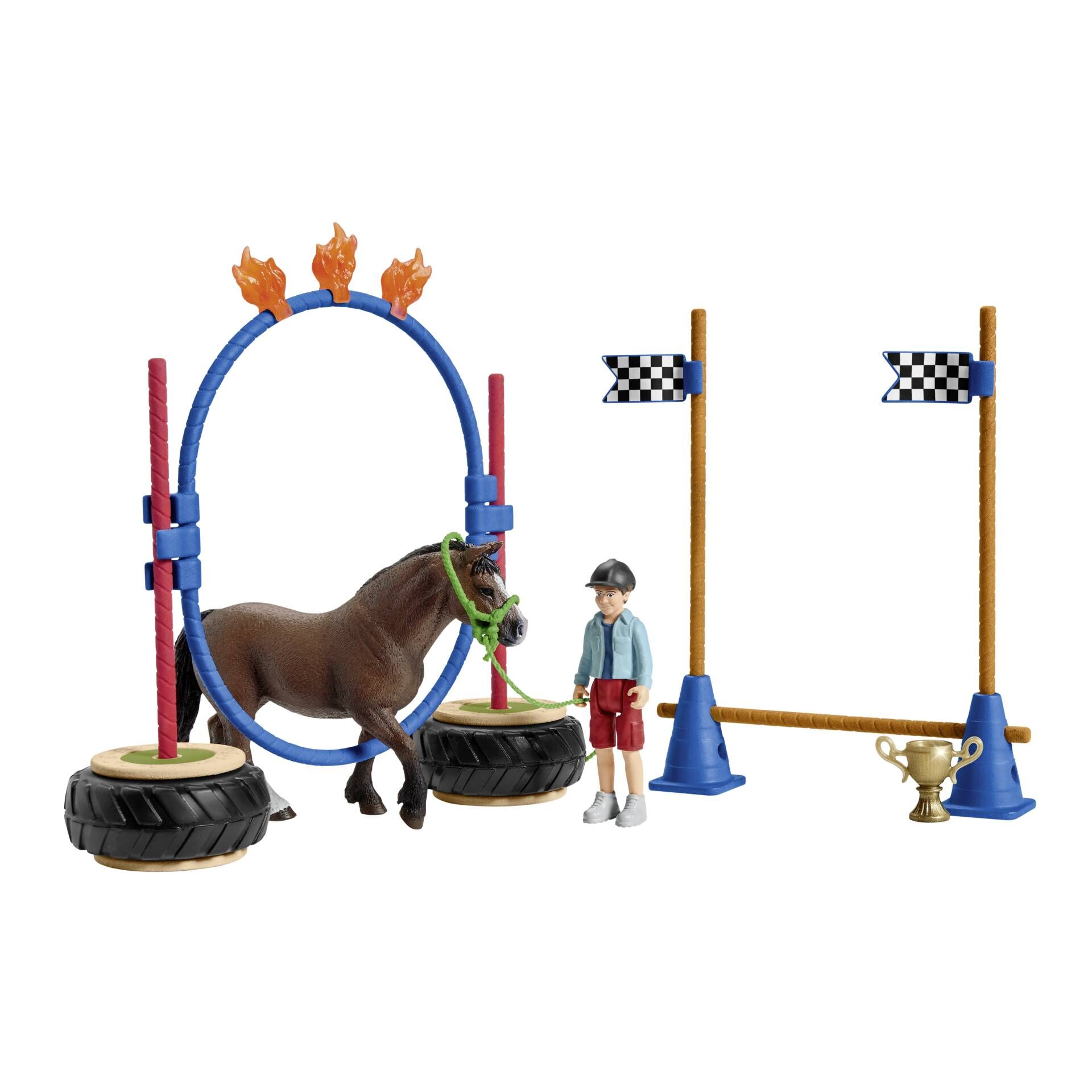 Schleich Farm World        42482 Pony Agility Rennen