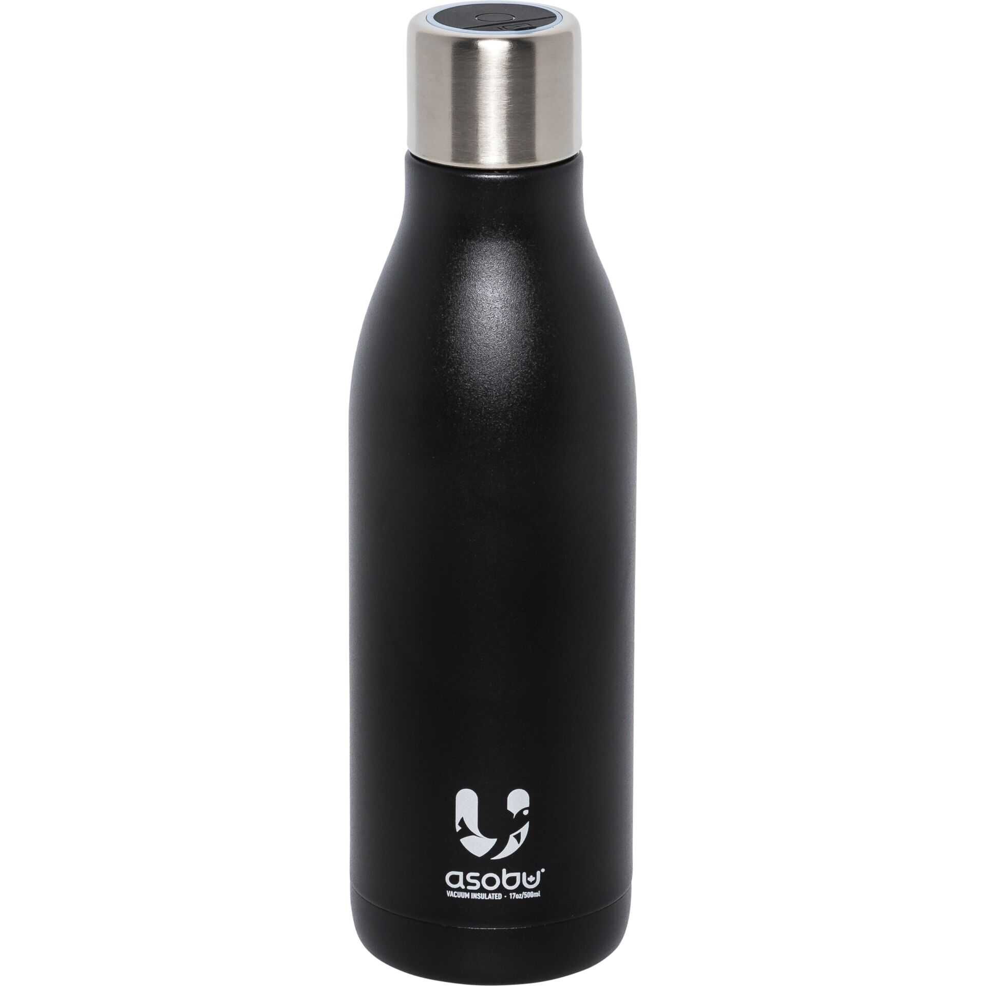 Asobu UV-Light Bottle Schwarz, 0.5 L